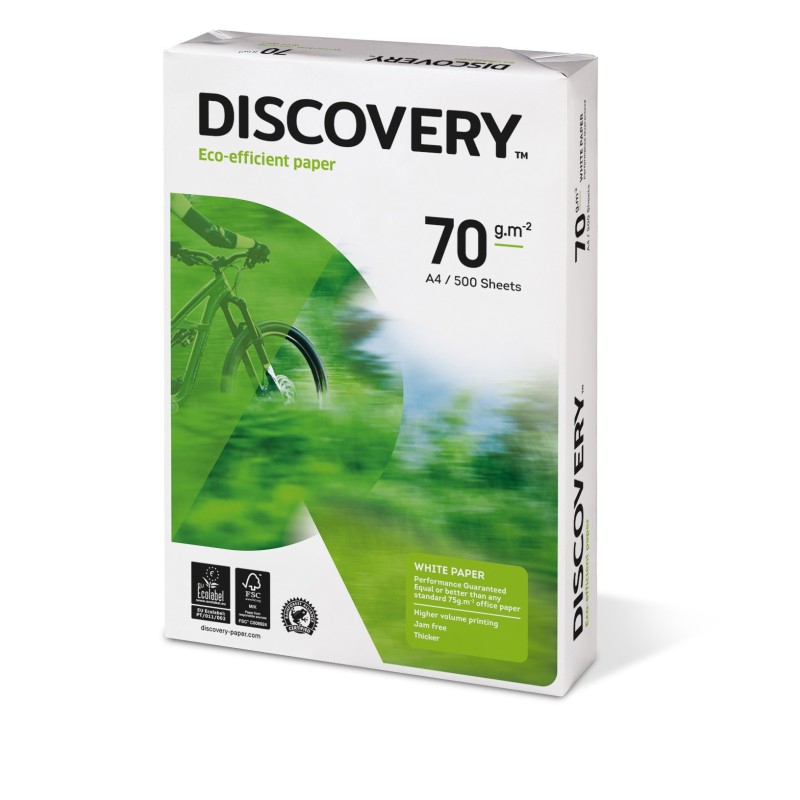 Discovery Papier A4 blanc Eco-efficient Paper - 70g - 500 feuilles - Lot de 5 ramettes