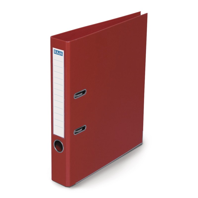 RAJA Classeur à levier A4 Premium Polypropylène - Dos 5 cm - Rouge