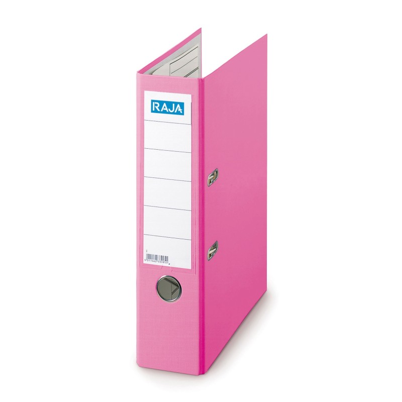 RAJA Classeur à levier A4 Premium Polypropylène - Dos 5 cm - Fuchsia