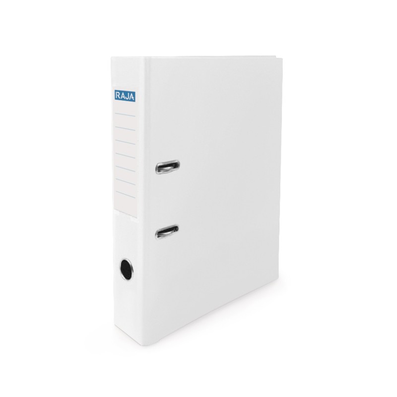 RAJA Classeur à levier A4 Premium Polypropylène - Dos 8 cm - Blanc