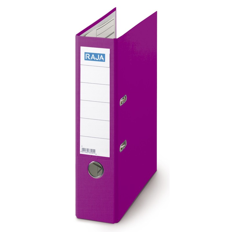 RAJA Classeur à levier A4 Premium Polypropylène - Dos 8 cm - Lilas