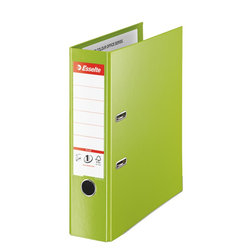 Esselte Classeur à levier A4 - Carton 24/10e - Dos 8 cm - Vert