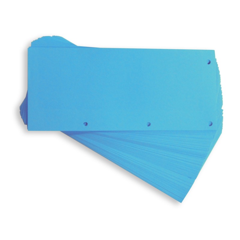 Oxford Jeu d'intercalaires rectangulaire DUO, horizontal ou vertical  - Paquet de 60 -Bleu