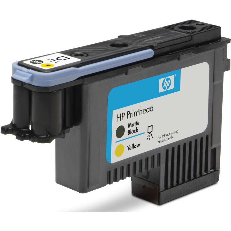 HP 72 Tête d'impression authentique C9384A - Noir / Jaune