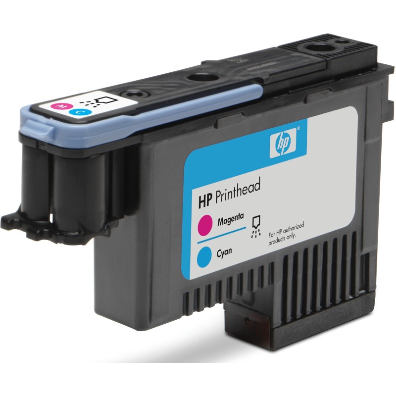 HP 72 Tête d'impression authentique C9383A - Cyan / Magenta