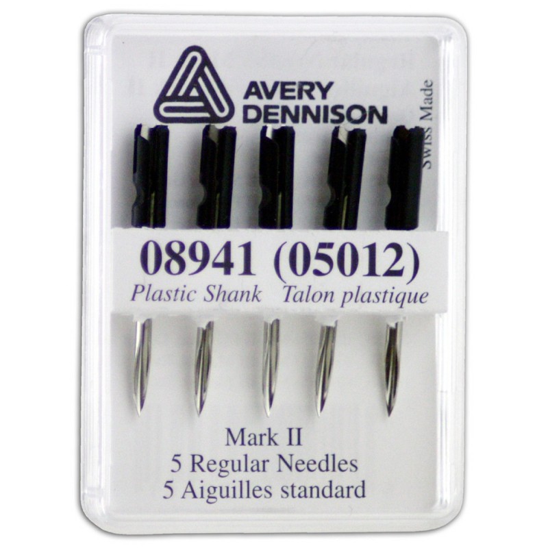 AVERY DENNISON Aiguilles pour pistolet à étiqueter standard - Métal - Lot de 5