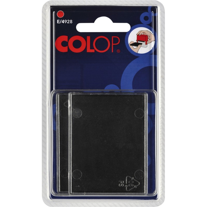 Colop Cassette d'encre pré-encrée E/4928 compatible TRODAT 4928 - Rouge - Lot de 2