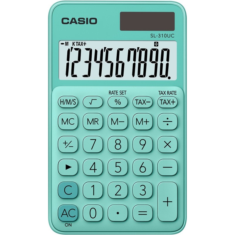Casio Calculatrice de poche SL-310UC - 10 chiffres - Vert