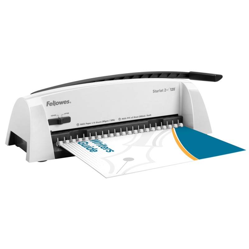 Fellowes Starlet 2+ machine à relier manuelle à peigne, capacité 120 feuilles - A4 (210 x 297 mm)