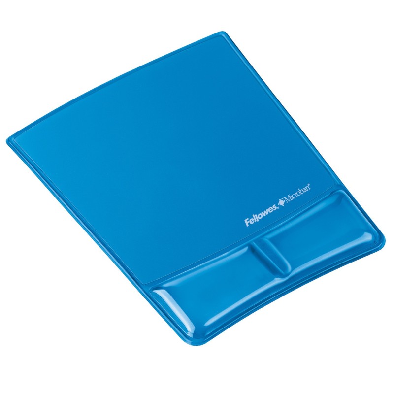 Fellowes Health-V™ Crystal tapis de souris et repose-poignet - Bleu