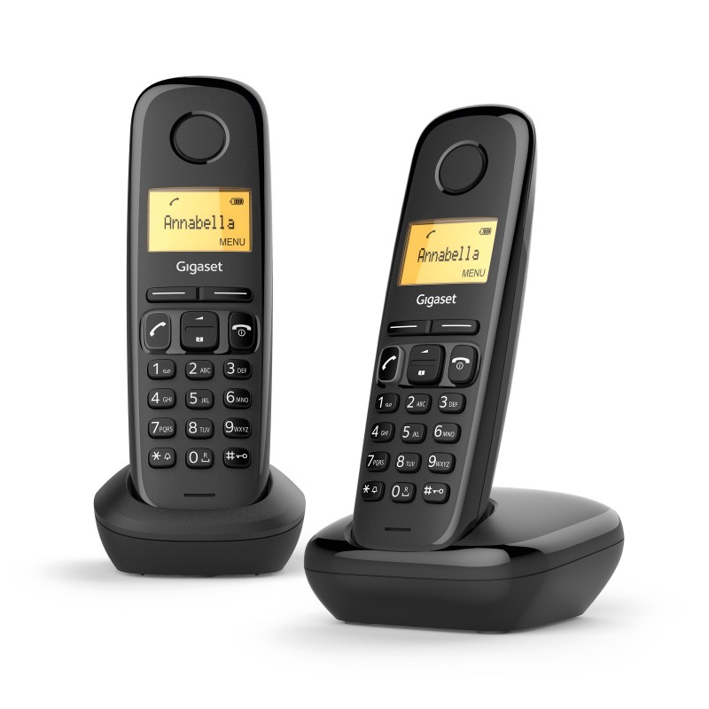 Gigaset Téléphone sans fil A170 Duo- noir