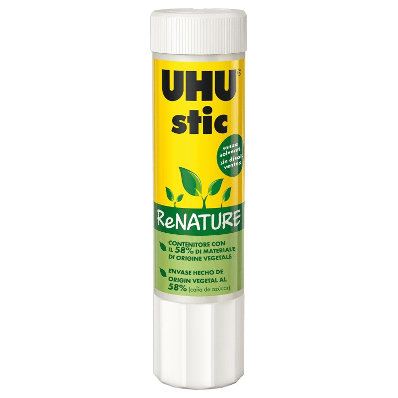 Uhu Stic ReNATURE Bâton de colle transparente 8,2g