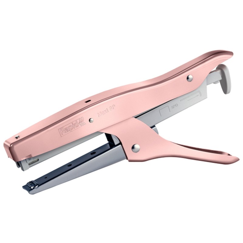 Rapid Pince Agrafeuse Maxi SP - Agrafes SP19/6 - Capacité 20 feuilles - Or rose