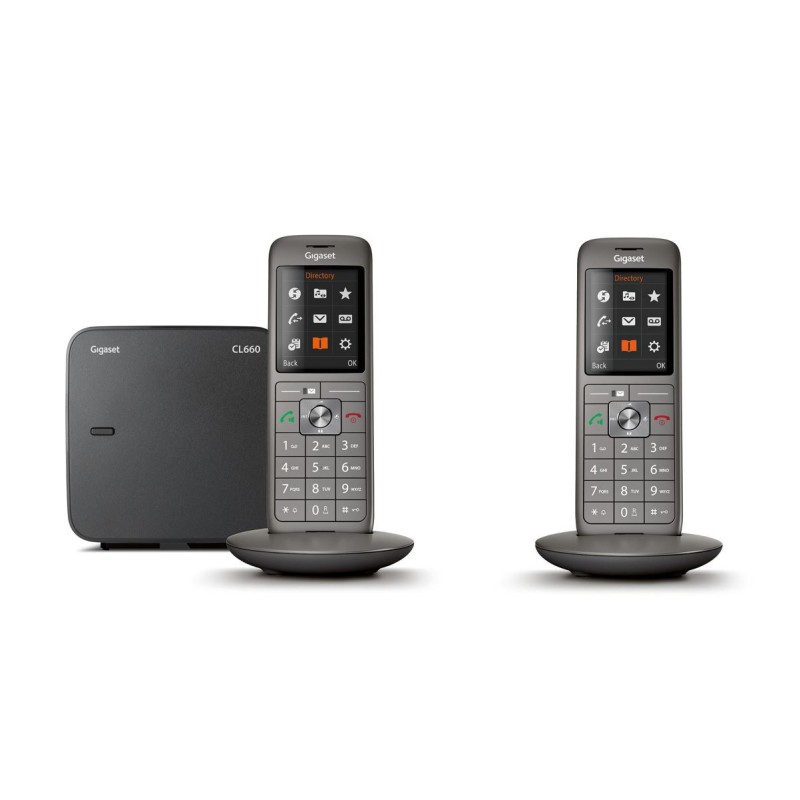 Gigaset Téléphone sans fil CL660 Duo - Anthracite