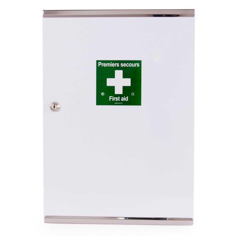 Esculape Armoire à pharmacie vide ,1 porte double en métal - Laquée blanche