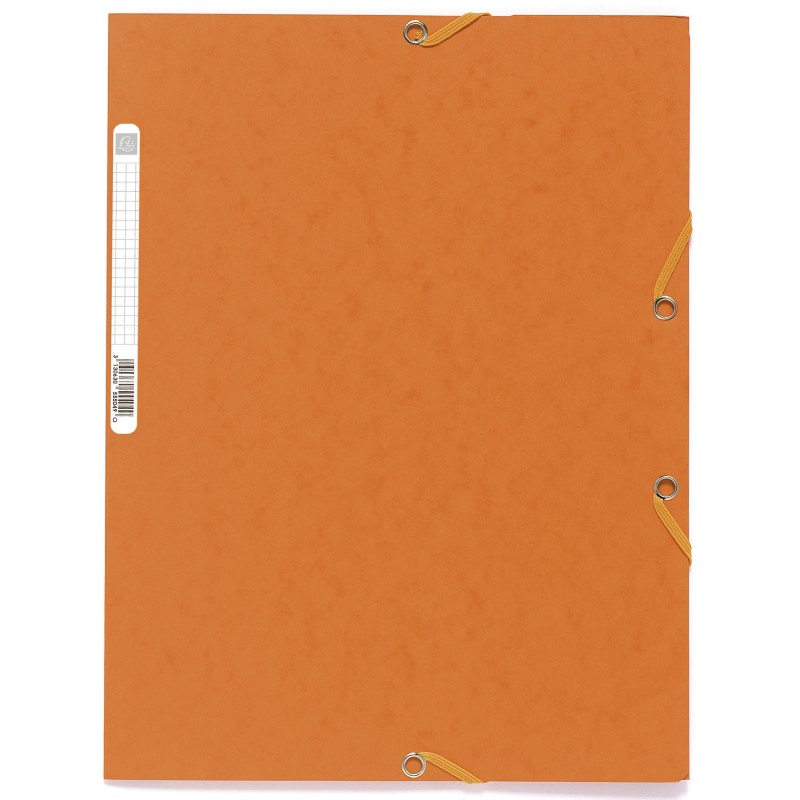 Exacompta Chemise Nature Future® 3 rabats à élastique 250 feuilles A4 24 x 32 cm en carte Orange