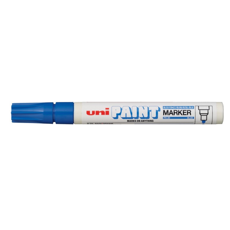 Uni Marqueur peinture Paint PX 20 pointe moyenne ogive 1,8 - 2,2 mm - Bleu