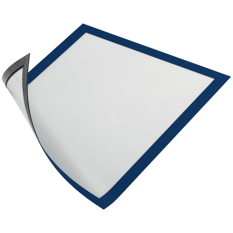 Durable Duraframe Pochette murale Cadre d'affichage magnétique A4 - Cadre bleu