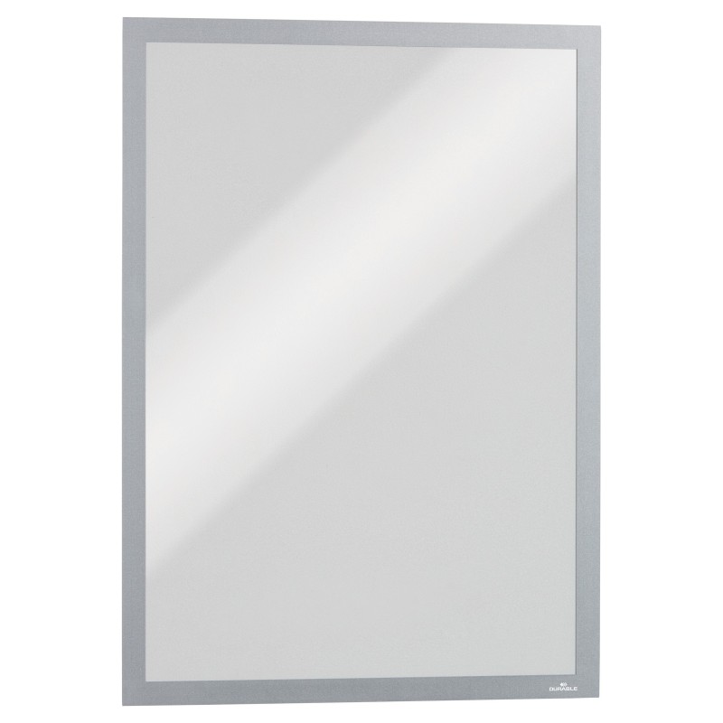 Durable Duraframe Pochette murale Cadre d'affichage magnétique A3 - Cadre argent