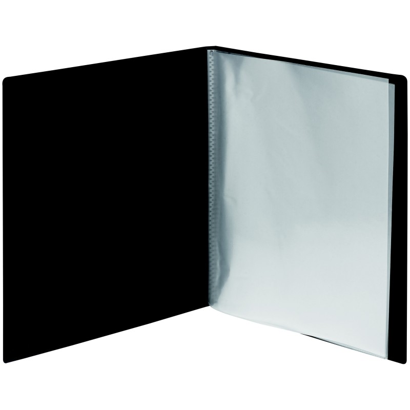Porte vues Budget A4 - 80 pochettes - 160 vues - Noir