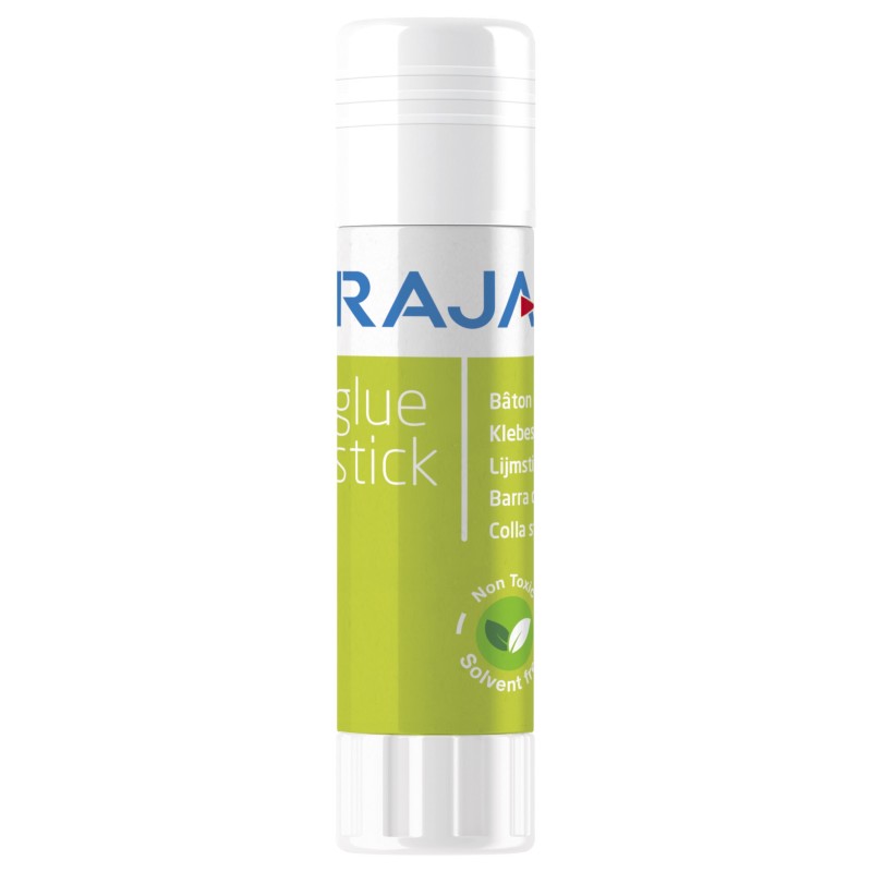 RAJA Colle blanche à base de composants naturels sans solvant non toxique - Bâton de 40 g