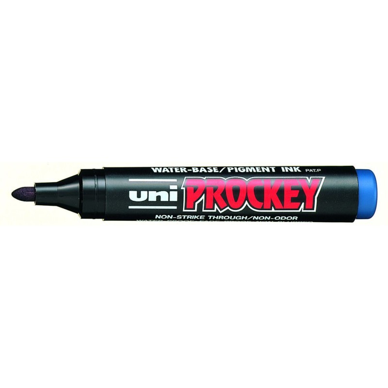 Uni Marqueur Prockey PM122 pointe ogive moyenne - Bleu
