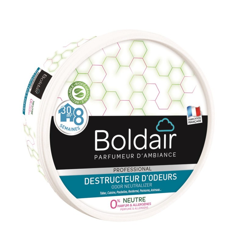 Boldair Destructeur d'odeurs gel parfum Neutre 0% - pot 300 g