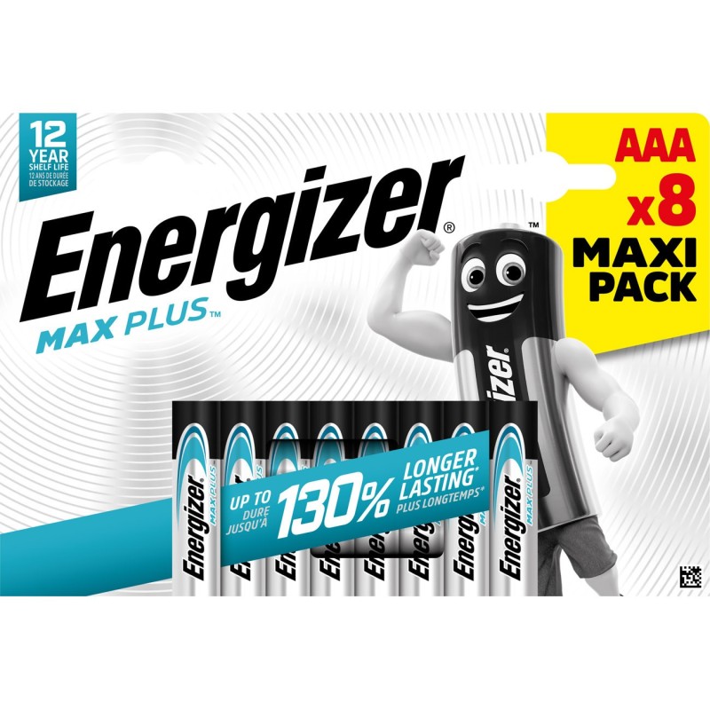 Energizer Pile alcaline AAA / LR3 Max Plus - Lot de 8