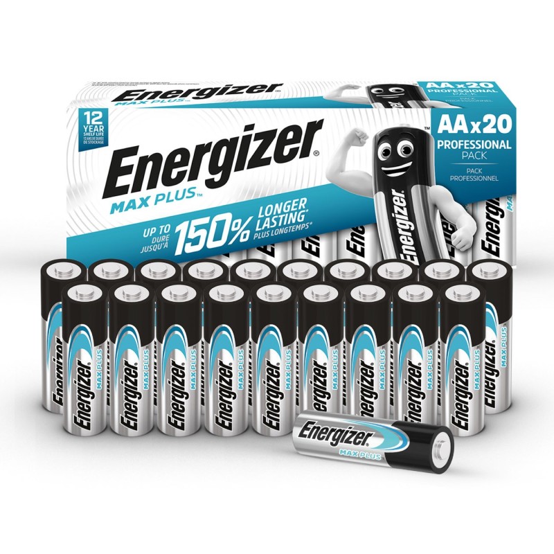 Energizer Pile alcaline AA / LR6 Max Plus - Lot de 20