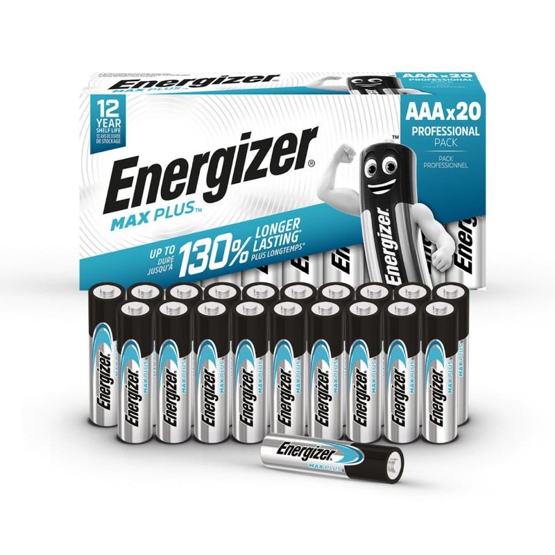 Energizer Pile alcaline AAA / LR3 Max Plus - Lot de 20