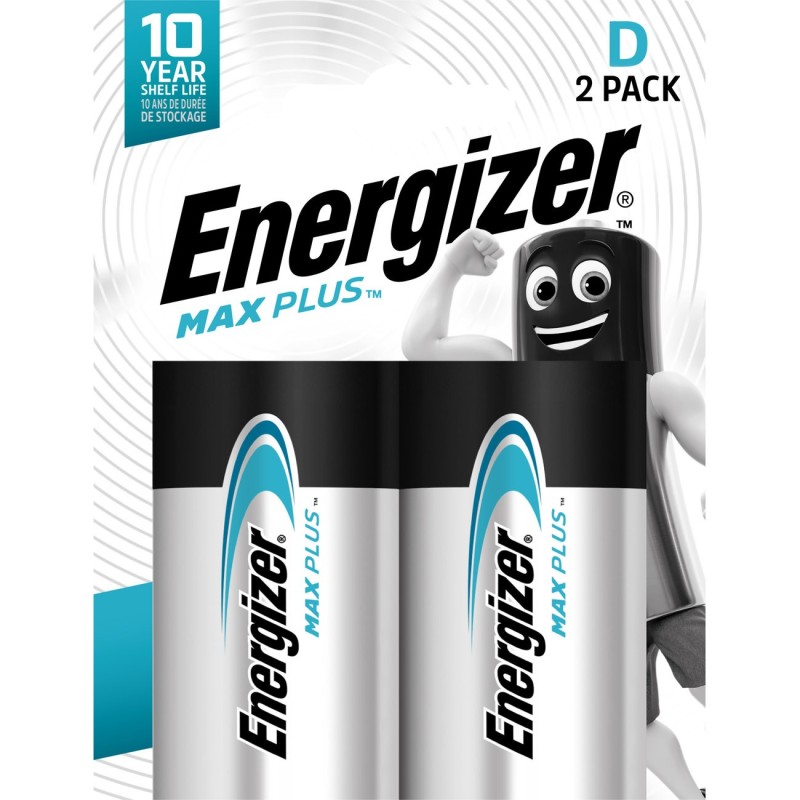 Energizer Pile alcaline D / LR20 Max Plus - Lot de 2