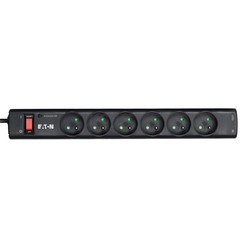 Eaton Multiprise parafoudre Protection Strip 6 Tel@ FR - 6 prises