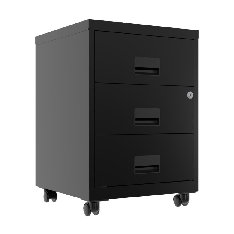 Caisson mobile Pratic - 3 tiroirs - Noir
