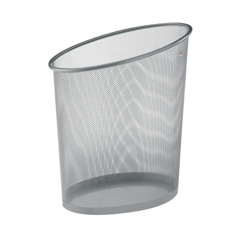 Alba Corbeille à papier Mesh métal 18 L - Gris