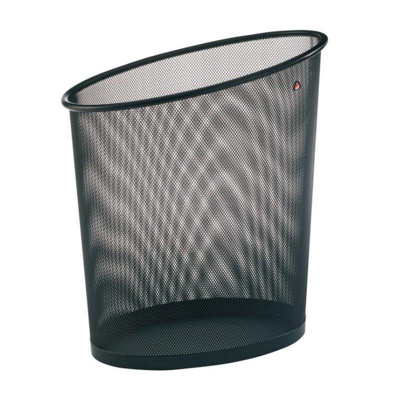 Alba Corbeille à papier Mesh métal 18 L - Noir