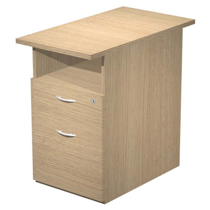 Caisson hauteur bureau Pronto - L.43 x P.80 x H.72 cm - Chêne