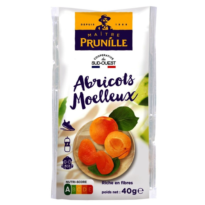 Maître Prunille Sachet abricots moelleux - Paquet de 40 g