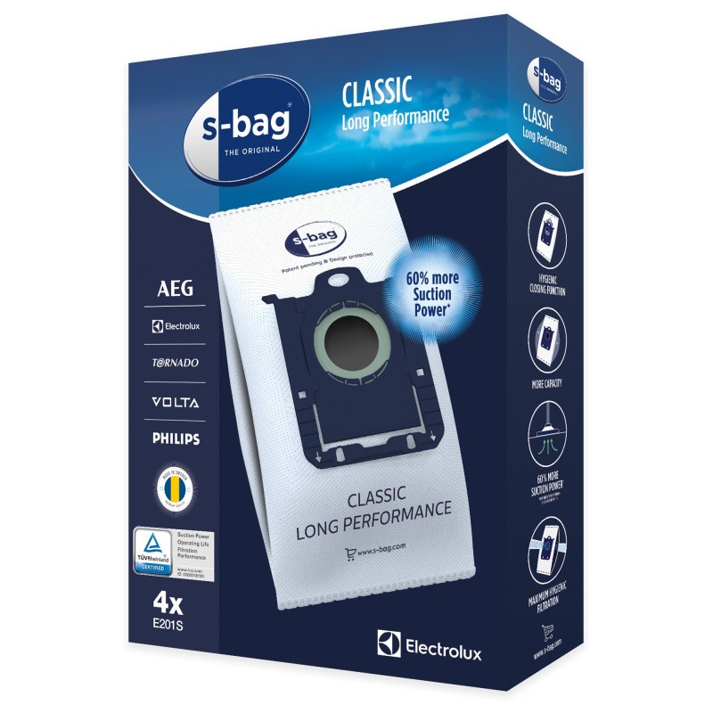 Electrolux Sacs aspirateur S-bag Classique - Lot de 4