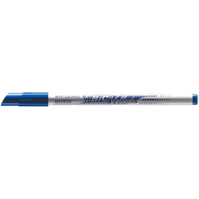 BIC Marqueur pour tableau blanc Velleda 1721 pointe ogive fine 1,5mm Bleu - Boîte de 24