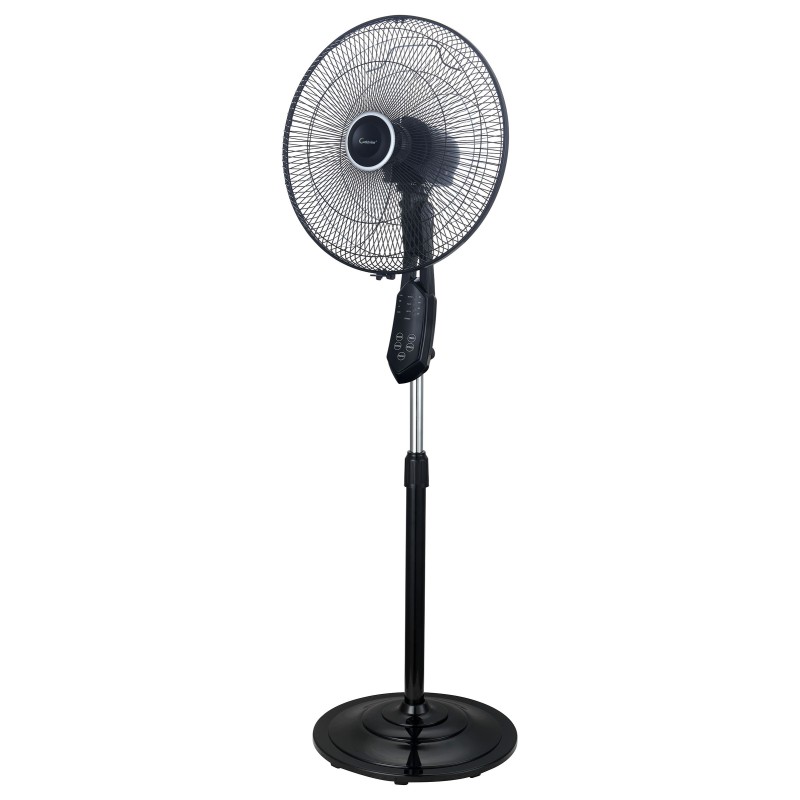 DOMAIR Ventilateur 3XL -"3 en 1" : sur table, sur pied, mural, 40 cm- Noir