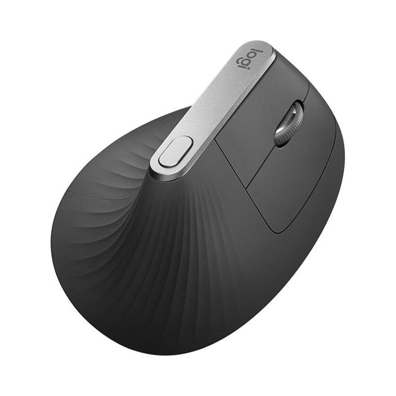 Logitech MX Souris verticale - USB, Bluetooth, 2.4 GHz - graphite