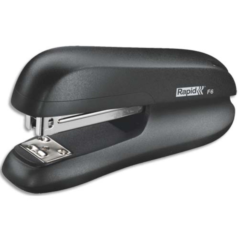 Rapid Agrafeuse de bureau F6 - Agrafes 24/6 et 26/6 - Capacité 20 feuilles - Noir