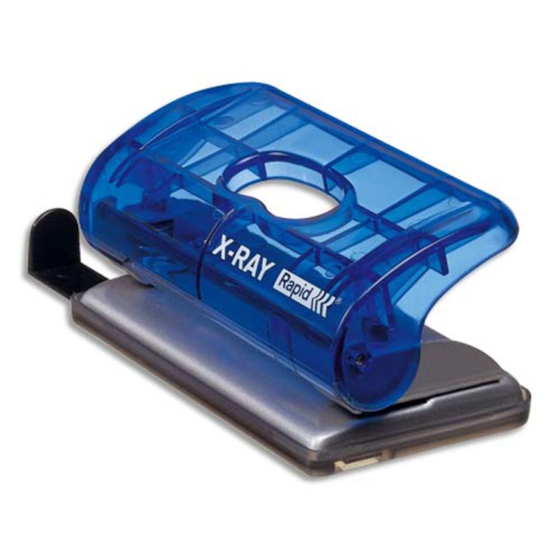Rapid Perforatrice 2 trous EC20 XRAY bleu marine - Capacité de 20 feuilles