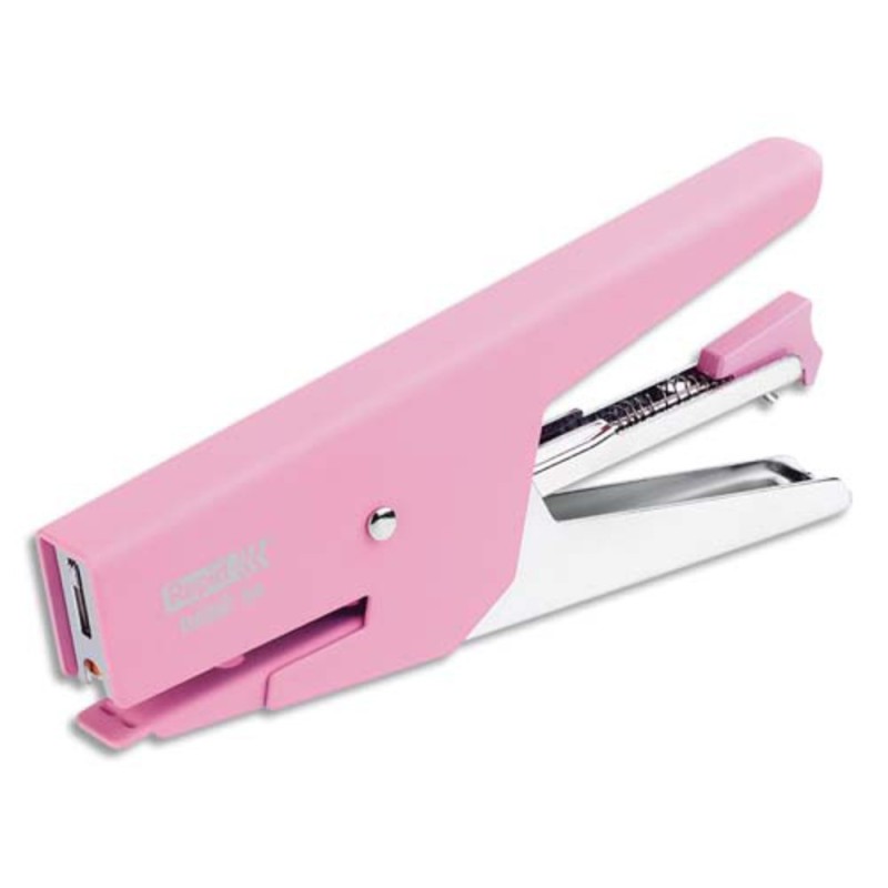Rapid Pince Agrafeuse Métal BB 58 - Agrafes BB 8/4 - Capacité 15 feuilles - Rose