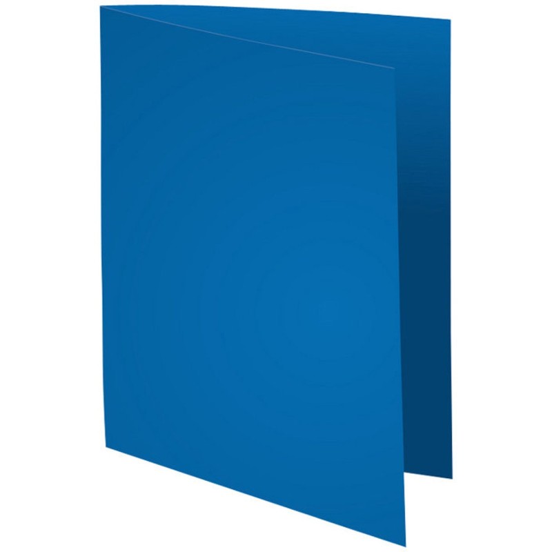EXACOMPTA Paquet de 100 chemises Flash 220 teintes vives coloris bleu foncé, format 320x24 cm