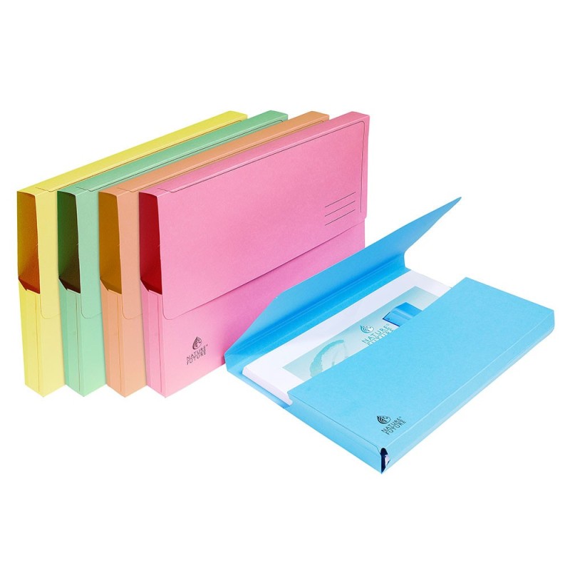 Exacompta Pochettes SUPER carte 210g/m² - Coloris assortis pastel