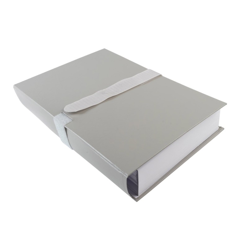 Exacompta Chemise extensible à rabat jusque 13 cm - Fermeture sangle Velcro - Capacité 1000 feuilles A4 - Gris