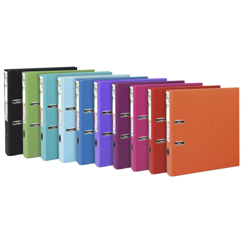 Exacompta Classeur à levier en polypro PREMTOUCH Dos 5 cm - Assortis Tendance