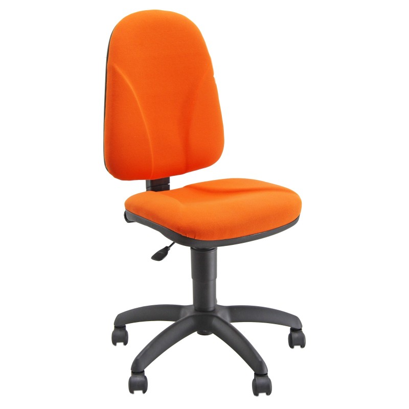 UNISIT Siège de bureau Team - Tissu rembourré - Dossier Abricot - Assise Abricot