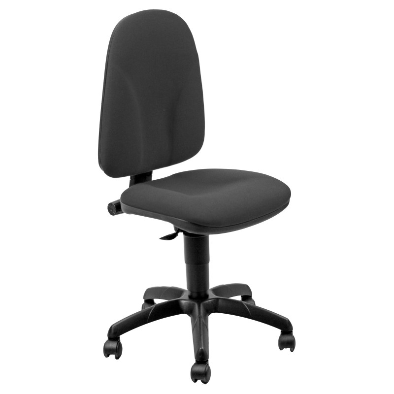 Siège de bureau TEAM Tissu Noir Hauteur Réglable - Dossier Roulettes